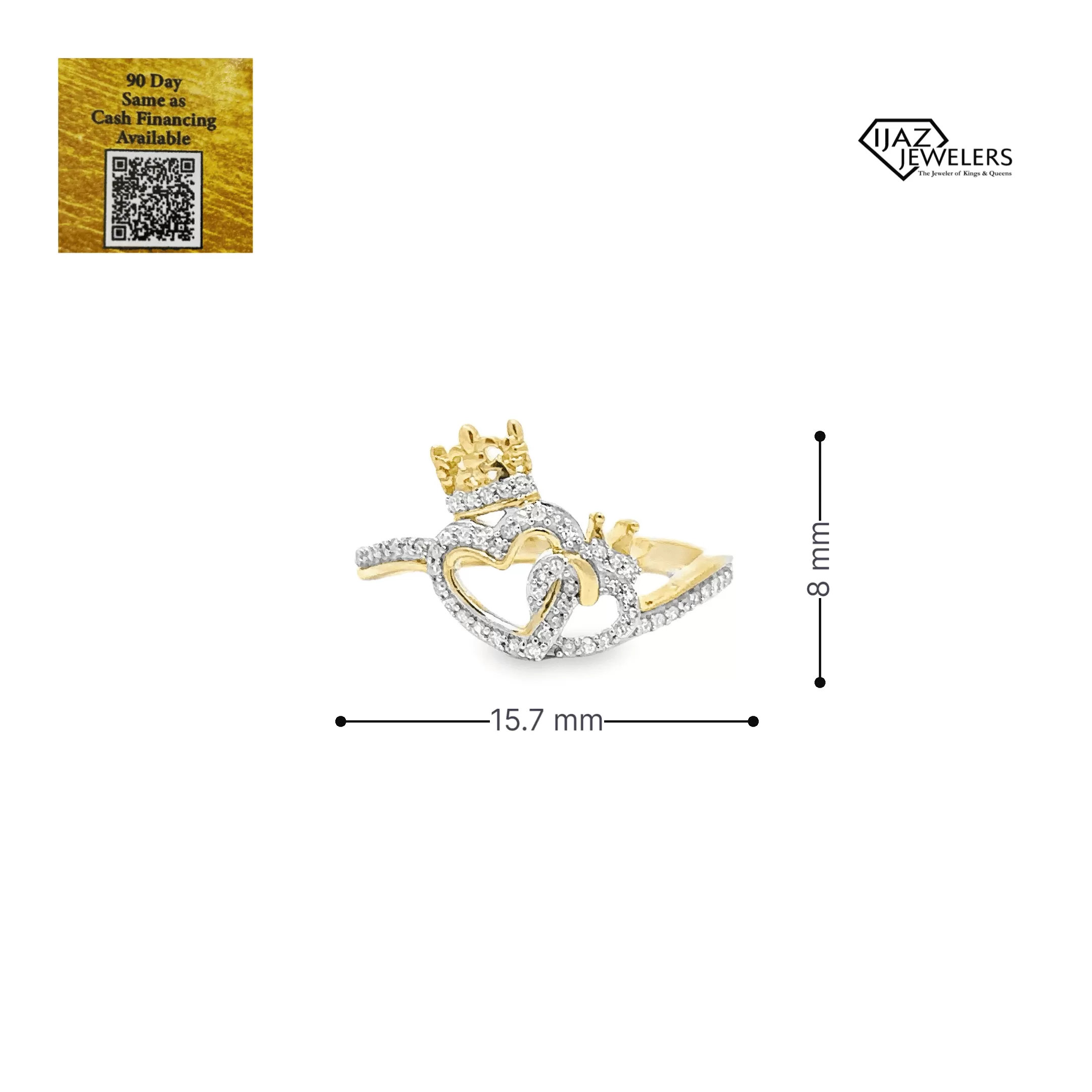 10K Gold 0.10 CTW Diamond Ring