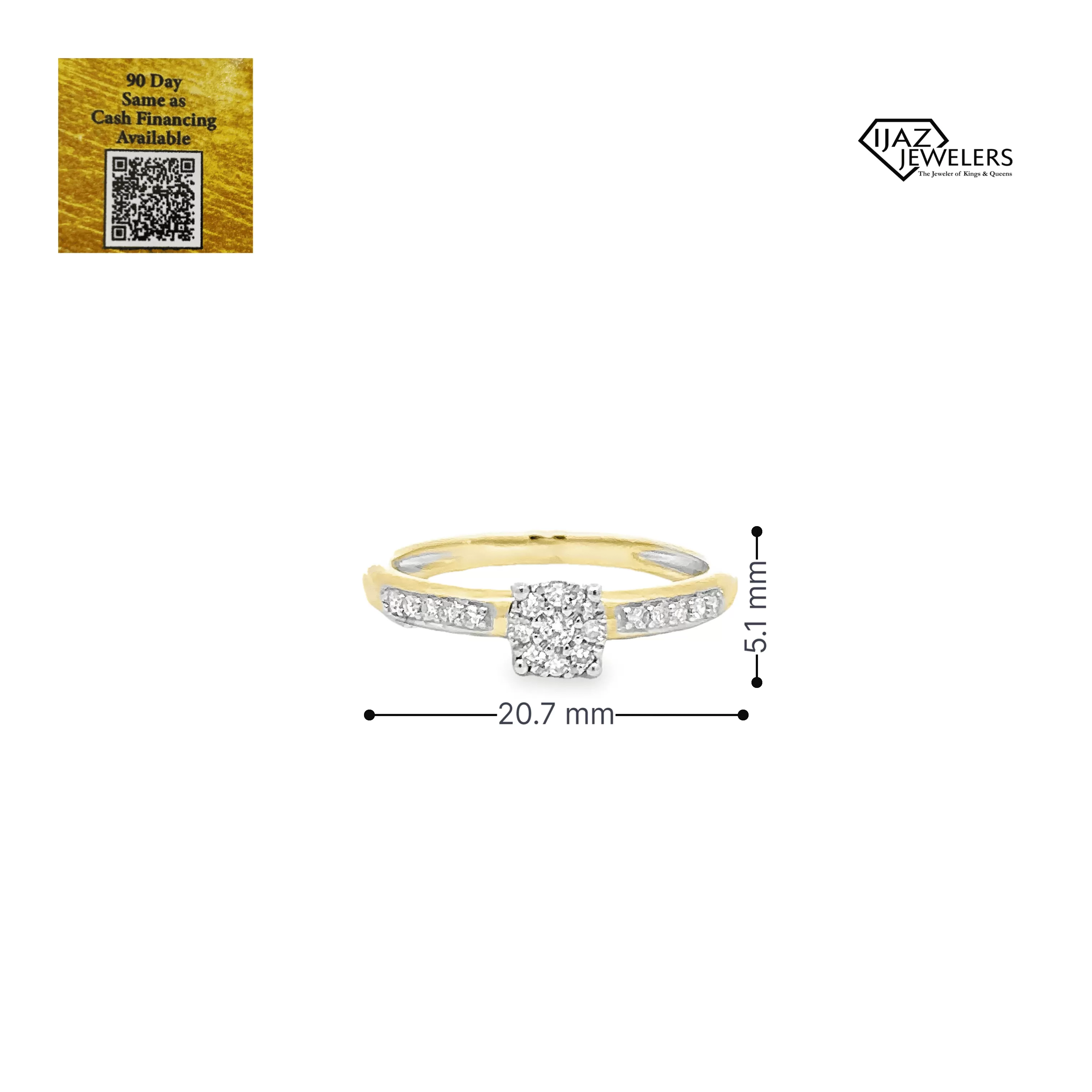 10K Gold 0.18 CTW Diamond Ladies Ring