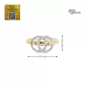 10K Gold 0.25 CTW Diamond GG Ring