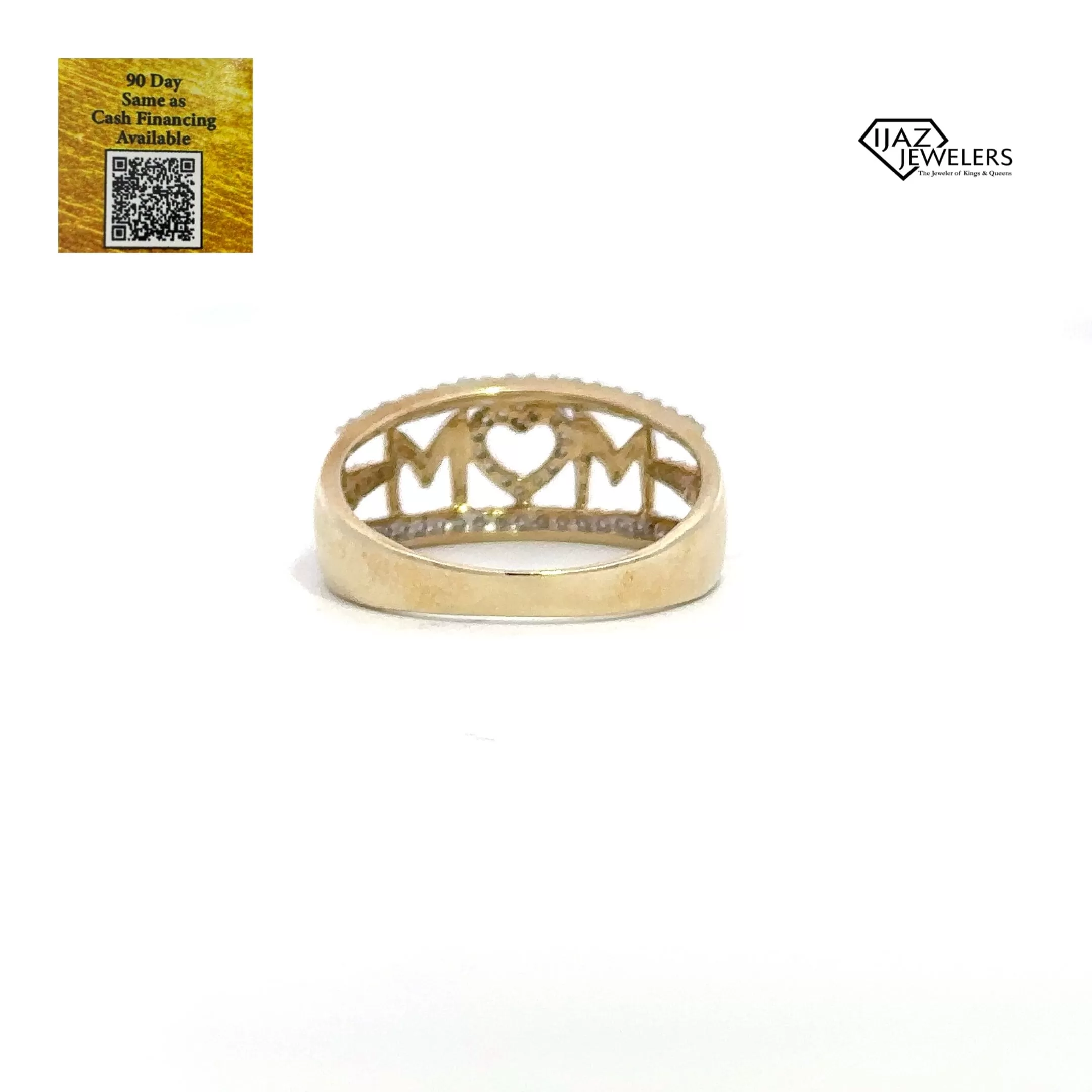 10K Gold 0.25 CTW Diamond MOM Ring