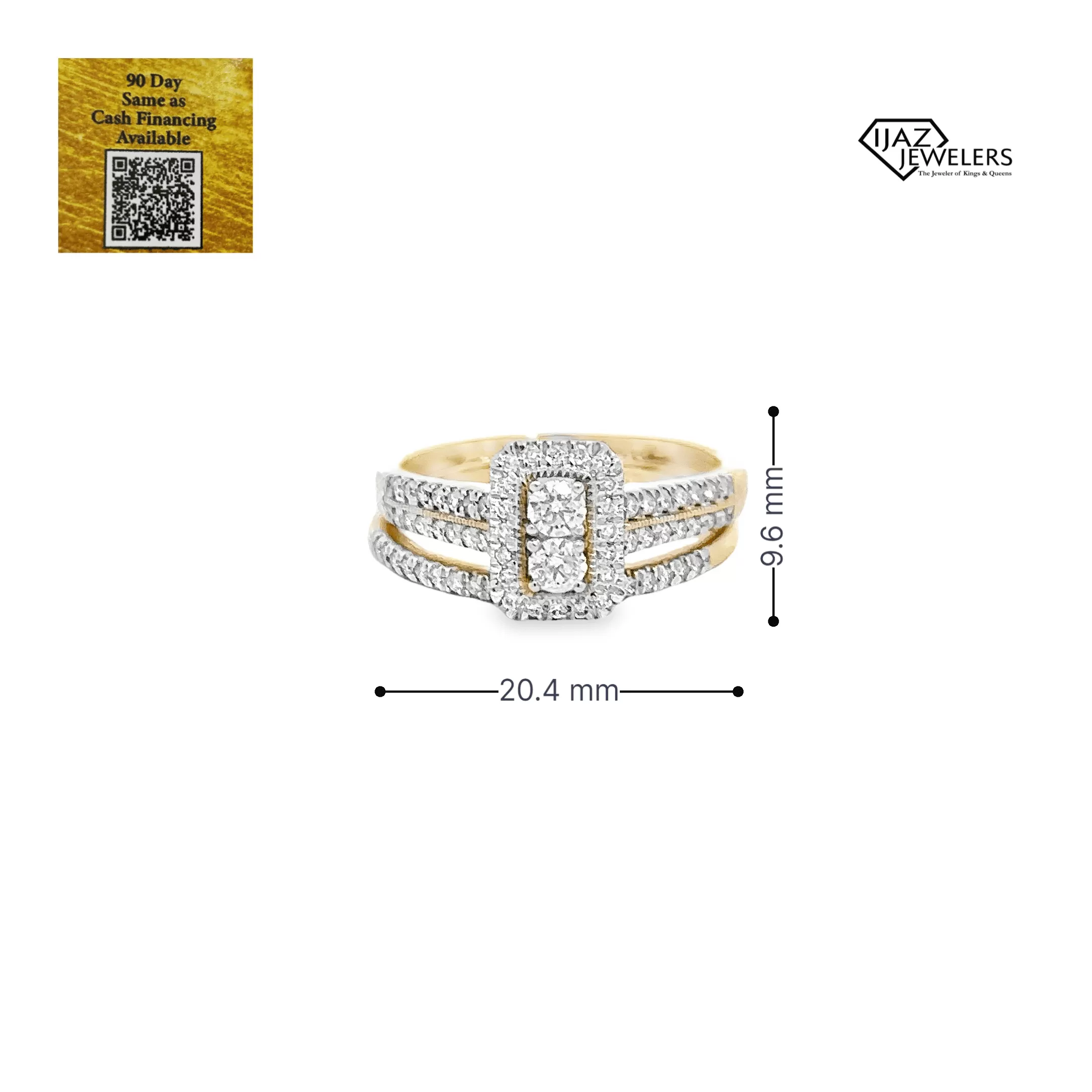 10K Gold 0.66 CTW Diamond Ladies Engagement Set