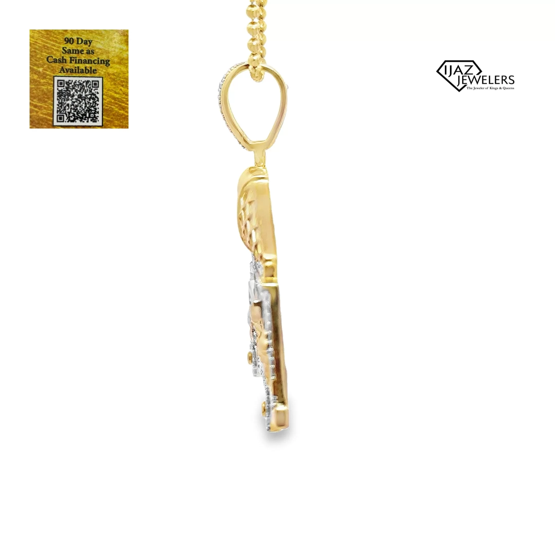 10K Gold 1 7/8 CTW Diamond Ice Cream Truck Charm