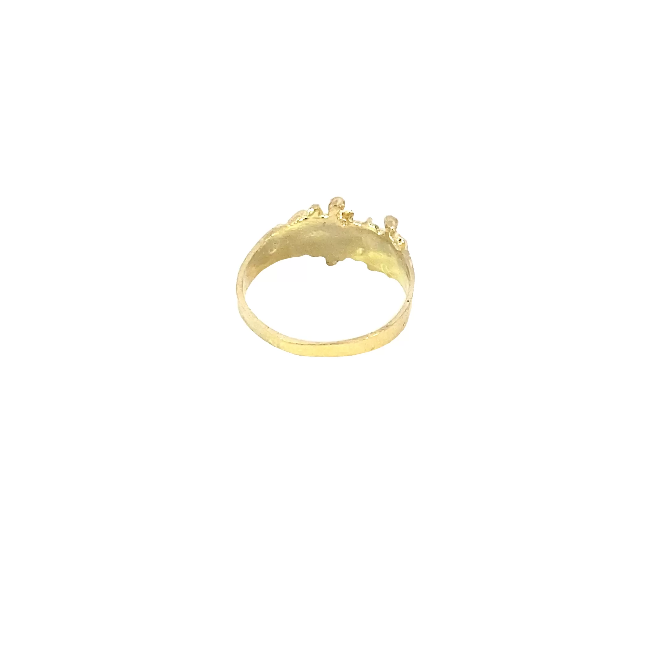 10K Gold Small Nugget Ring 2 Grams