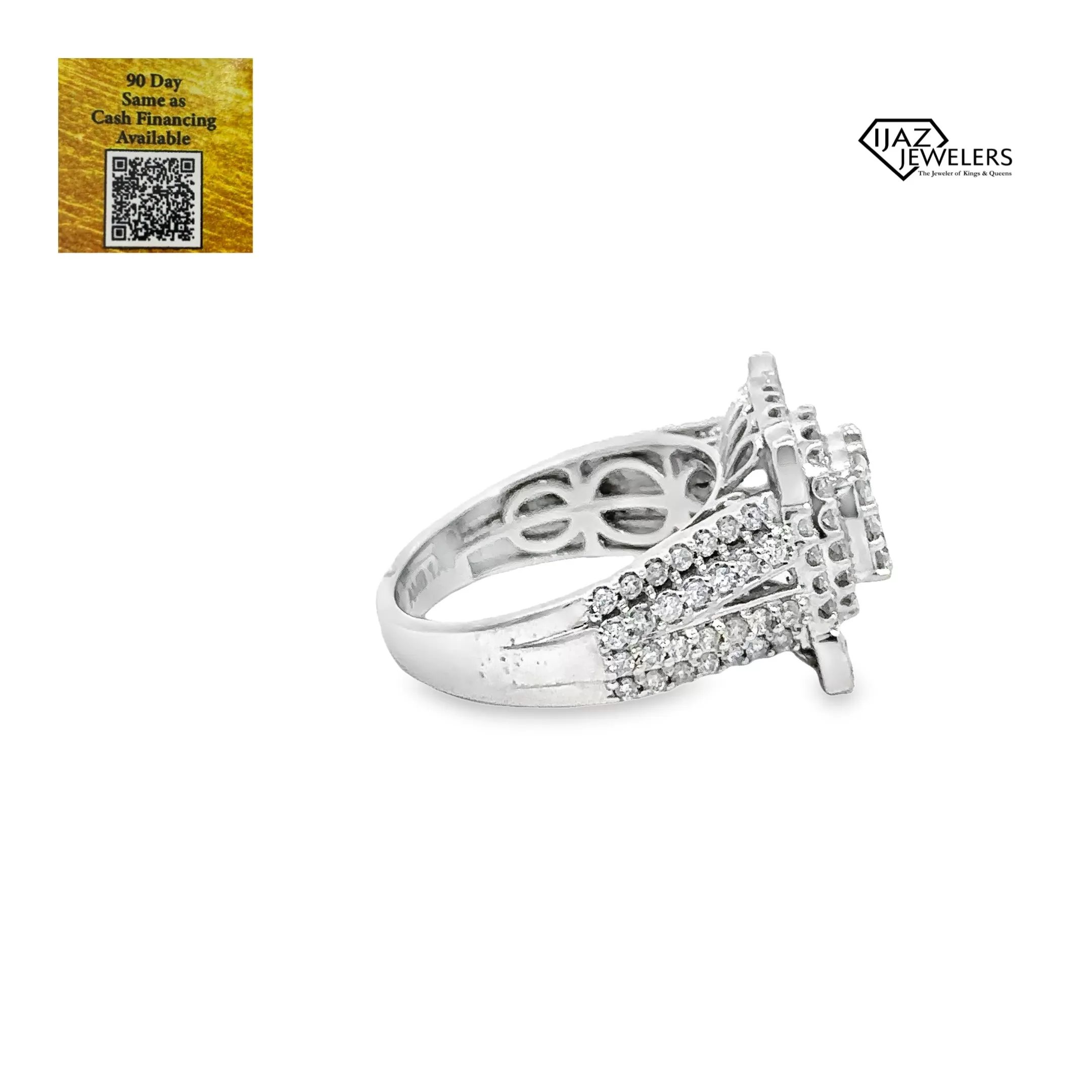 10K White Gold 1.49 CTW Diamond Ladies Ring