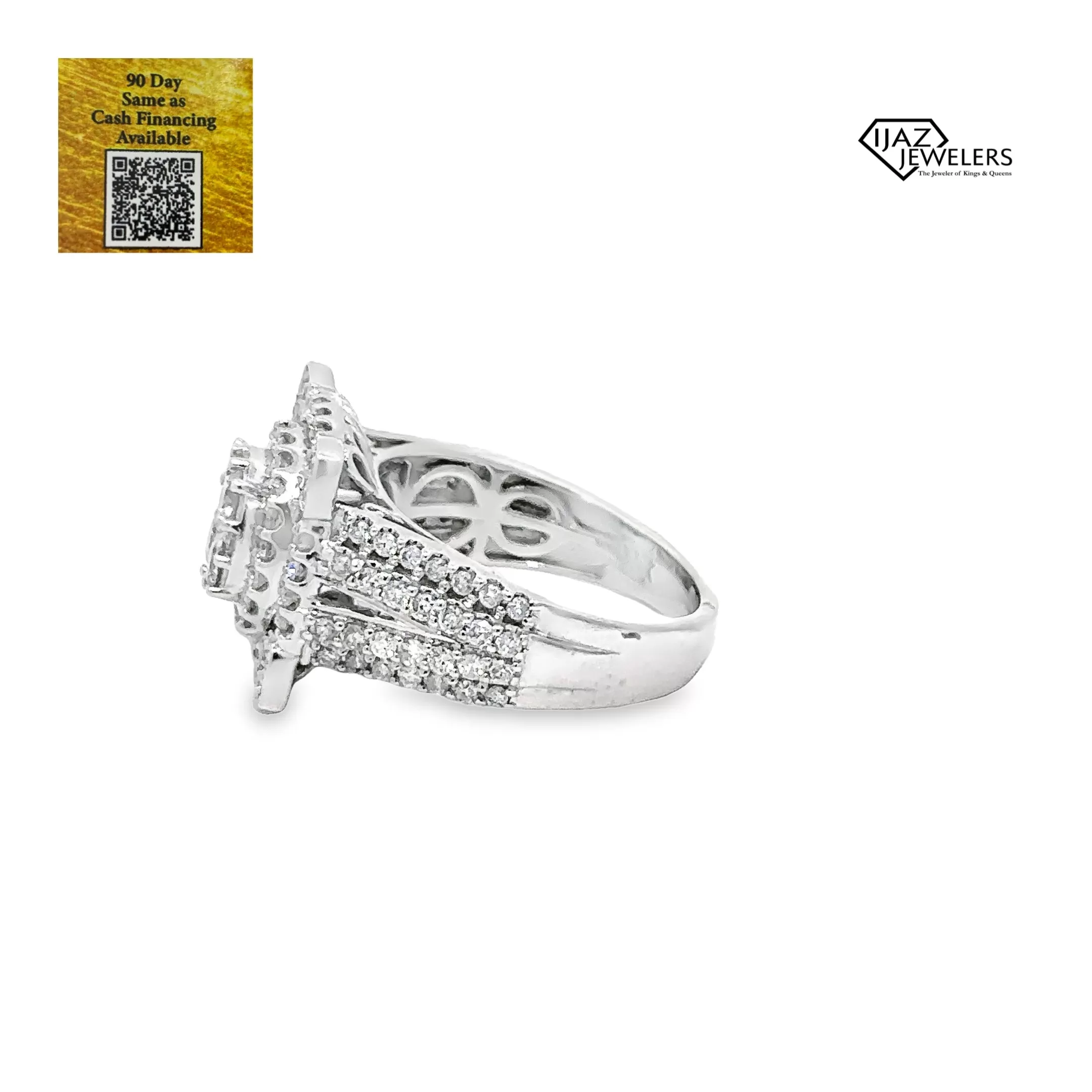 10K White Gold 1.49 CTW Diamond Ladies Ring