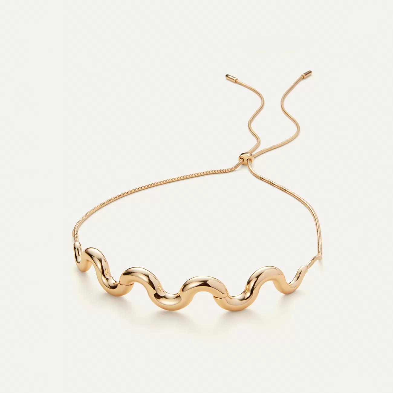 14K Gold Statement Ola Choker Necklace