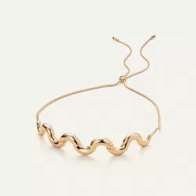 14K Gold Statement Ola Choker Necklace