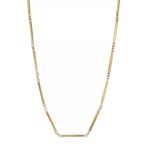 20K Gold Bar Chain Necklace