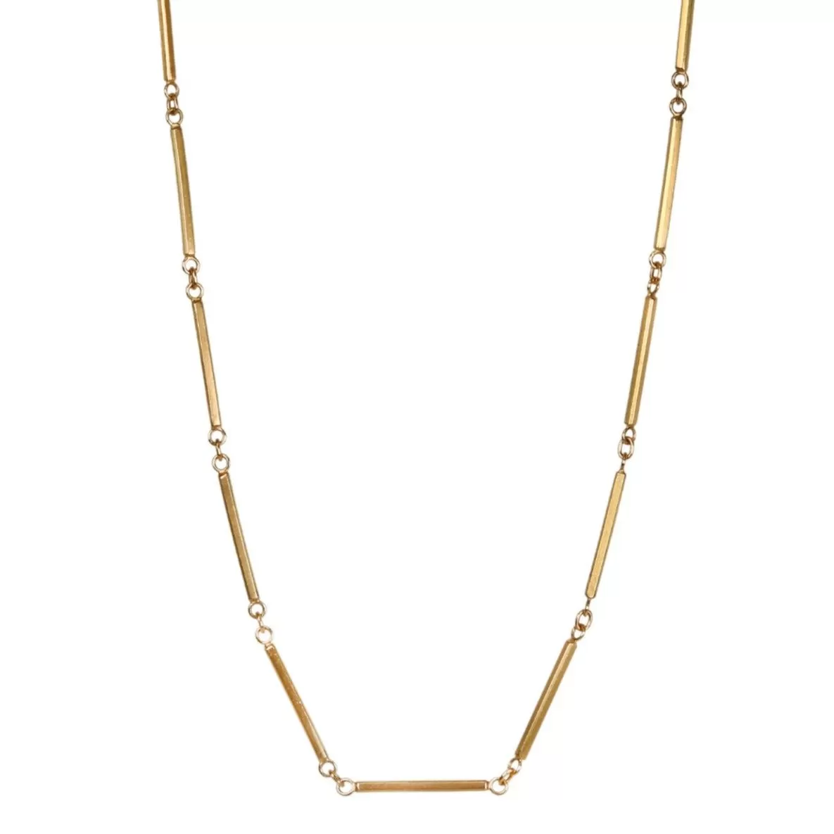 20K Gold Bar Chain Necklace