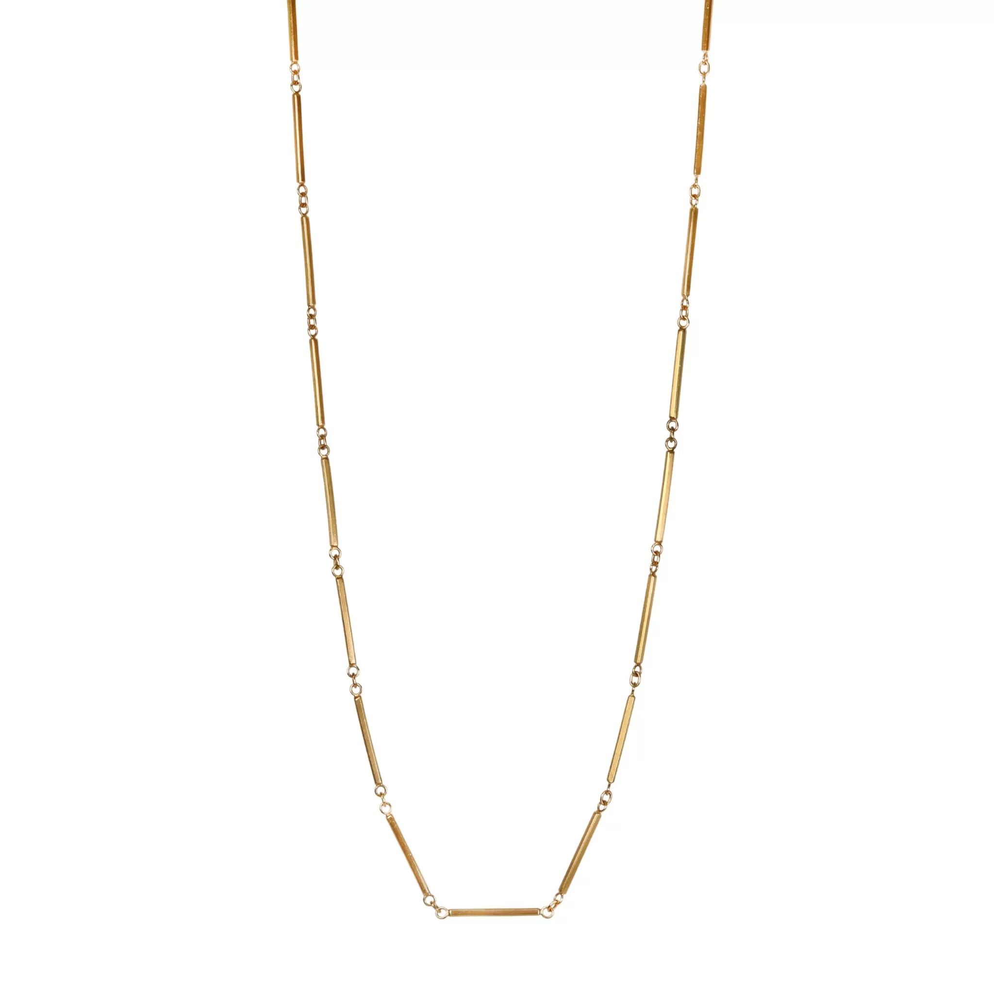 20K Gold Bar Chain Necklace