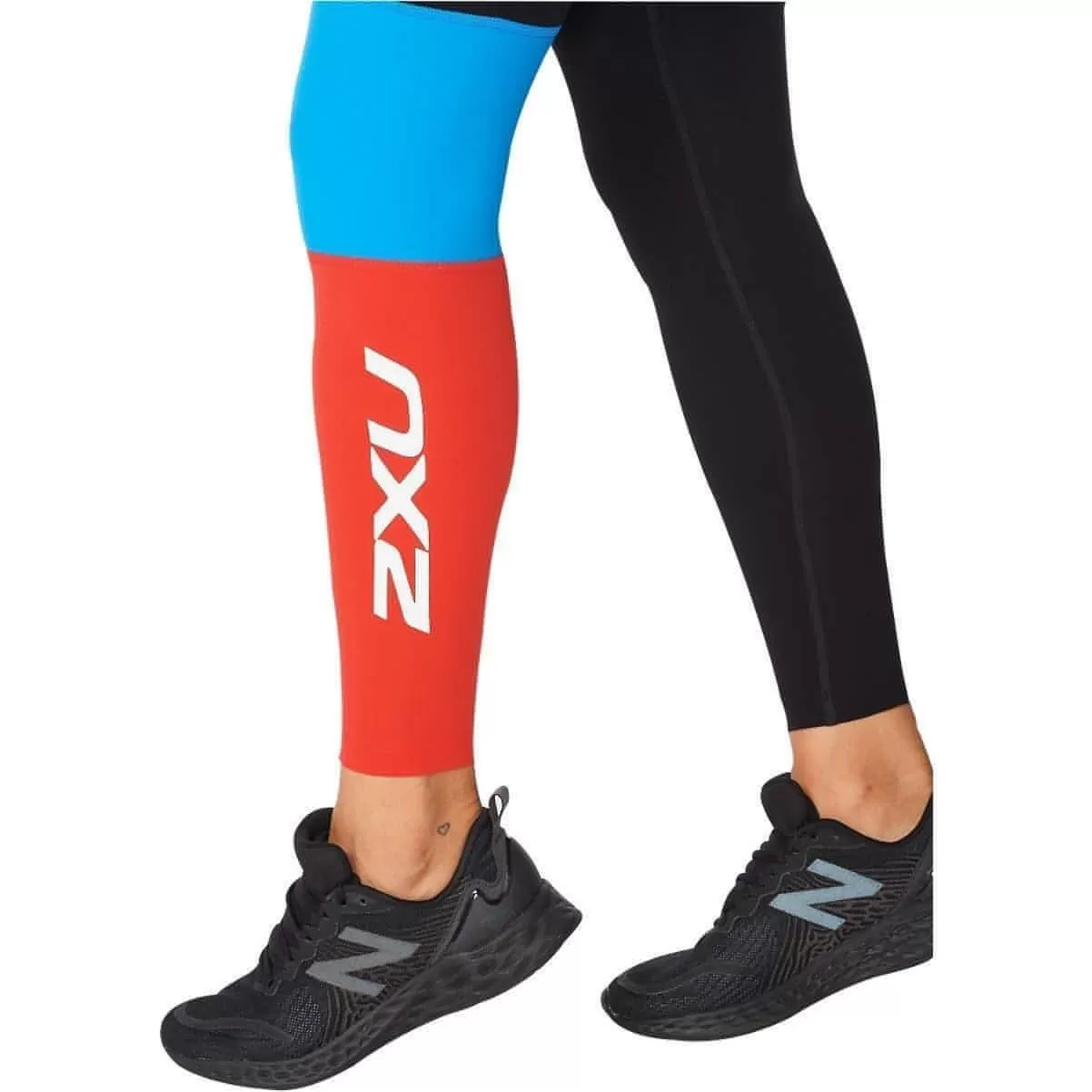 2XU Form Block Hi Rise Compression Womens Long Running Tights - Black