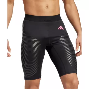 adidas Adizero Control Mens Short Running Tights - Black