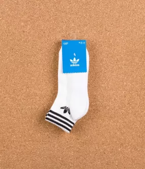 Adidas Trefoil Ankle Socks - White