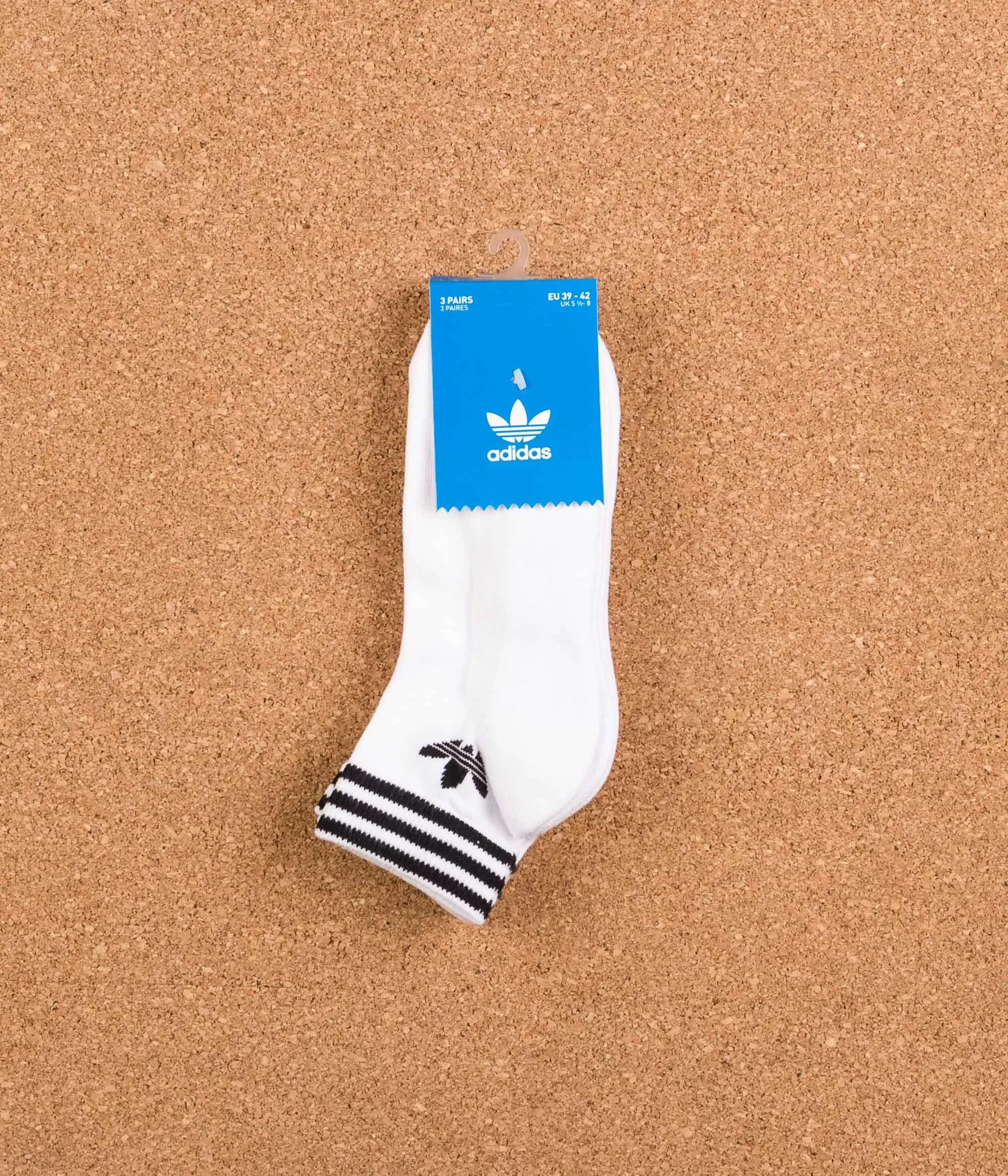 Adidas Trefoil Ankle Socks - White