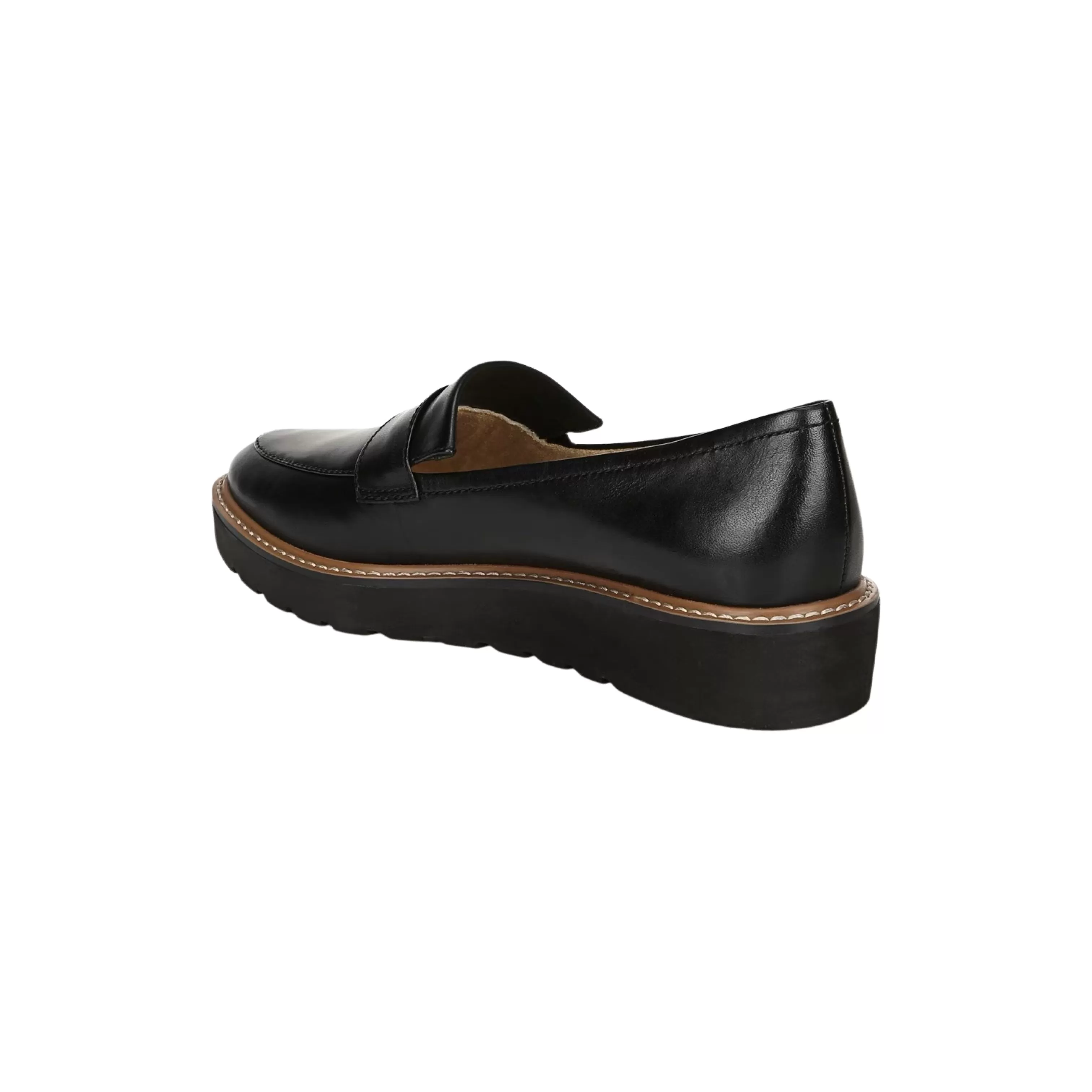 Adiline Black Leather Loafer