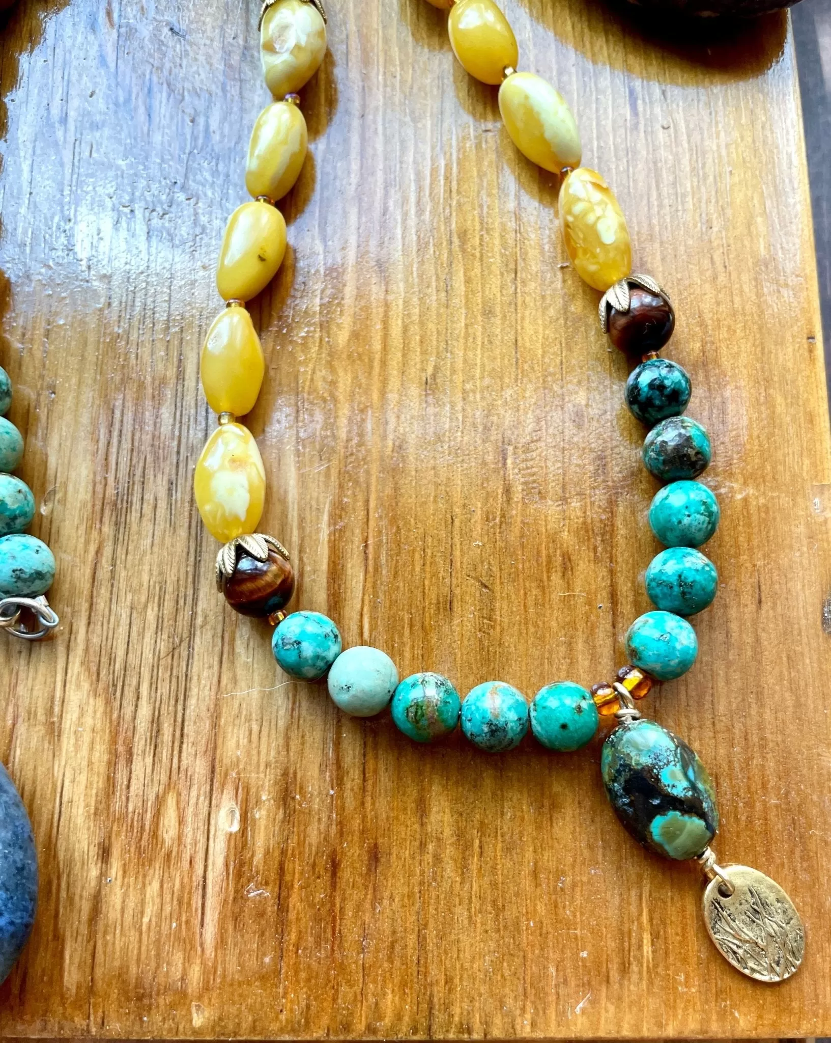 Amber and Turquoise necklace