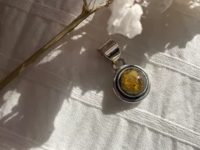 Amber Brea Pendant - Small Round