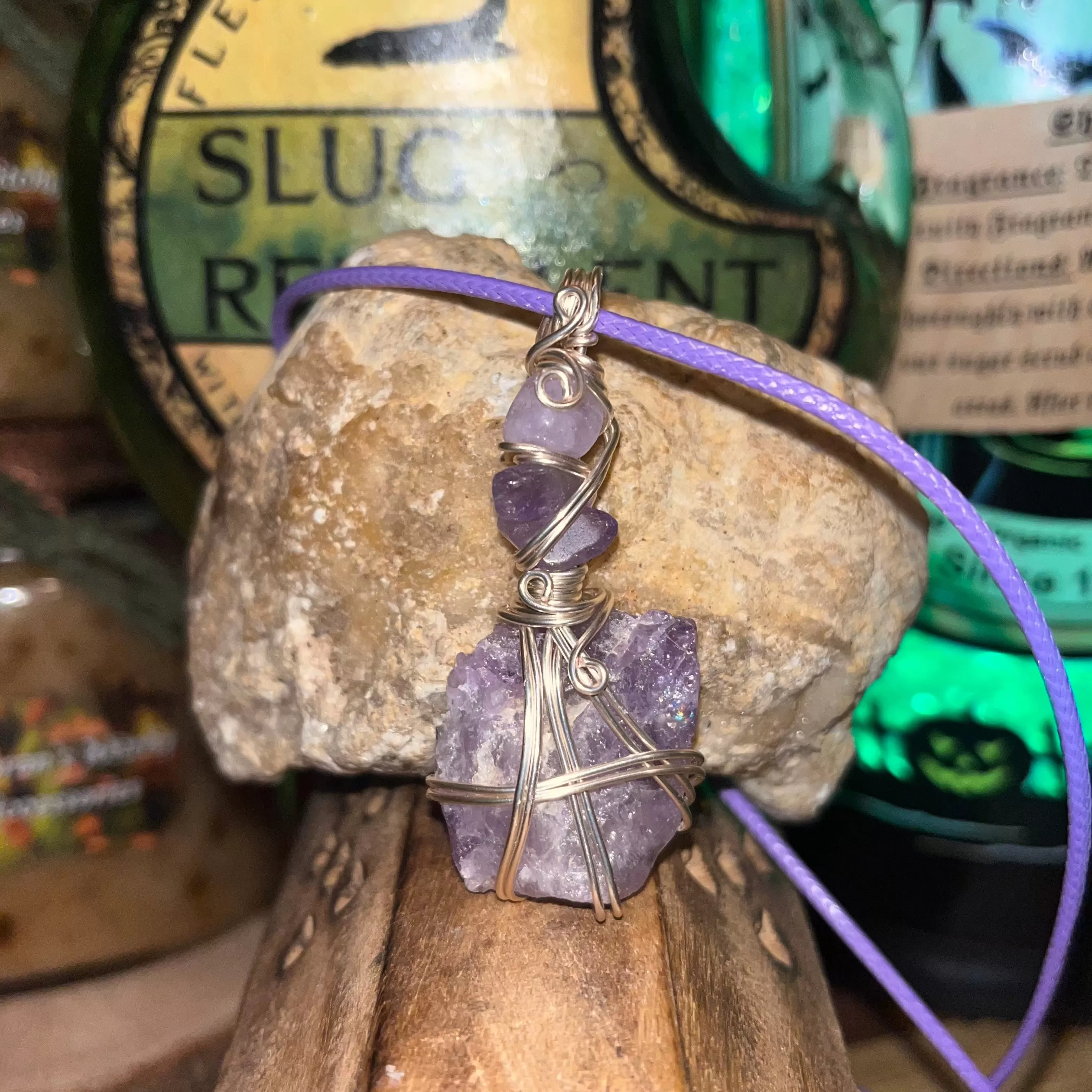 Amethyst Crystal Necklaces