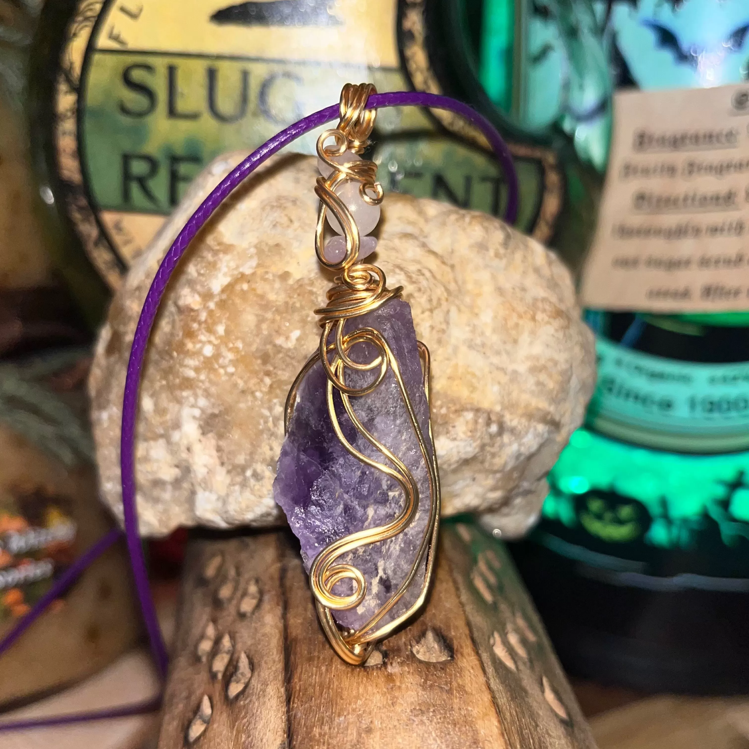 Amethyst Crystal Necklaces