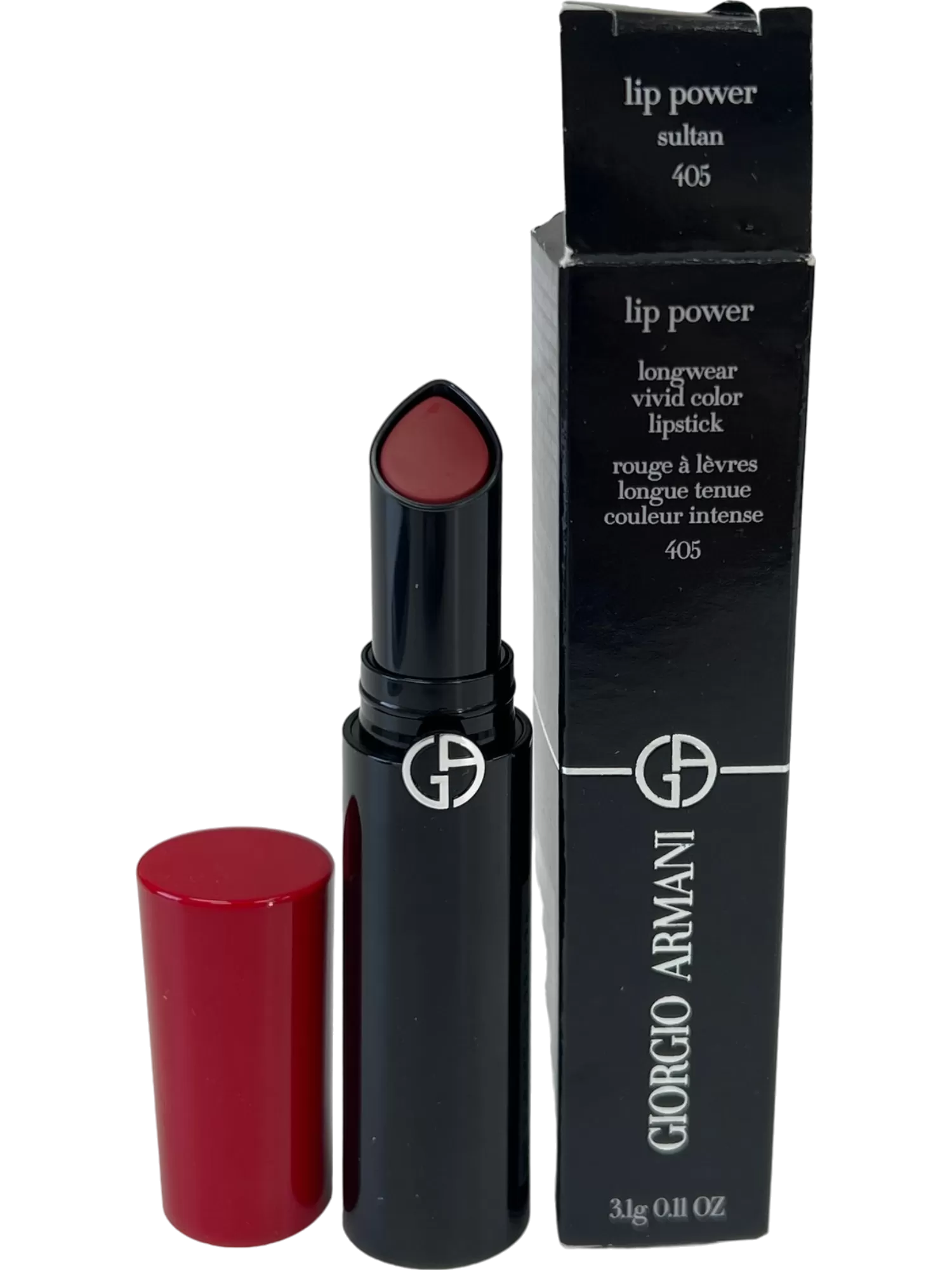 Armani Lip Power Long Lasting Satin Lipstick 405 Sultan