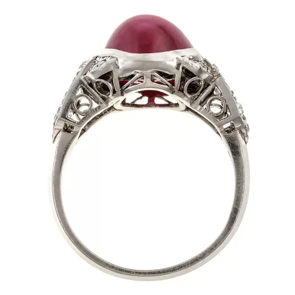 Art Deco Ruby & Diamond Ring