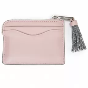 Avery Leather Card Pouch With Tassel