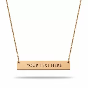 Bar necklace rosé gold