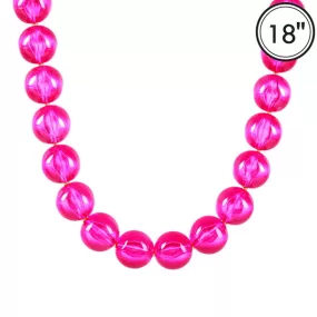 Barbie Theme Pearl Finish Necklace