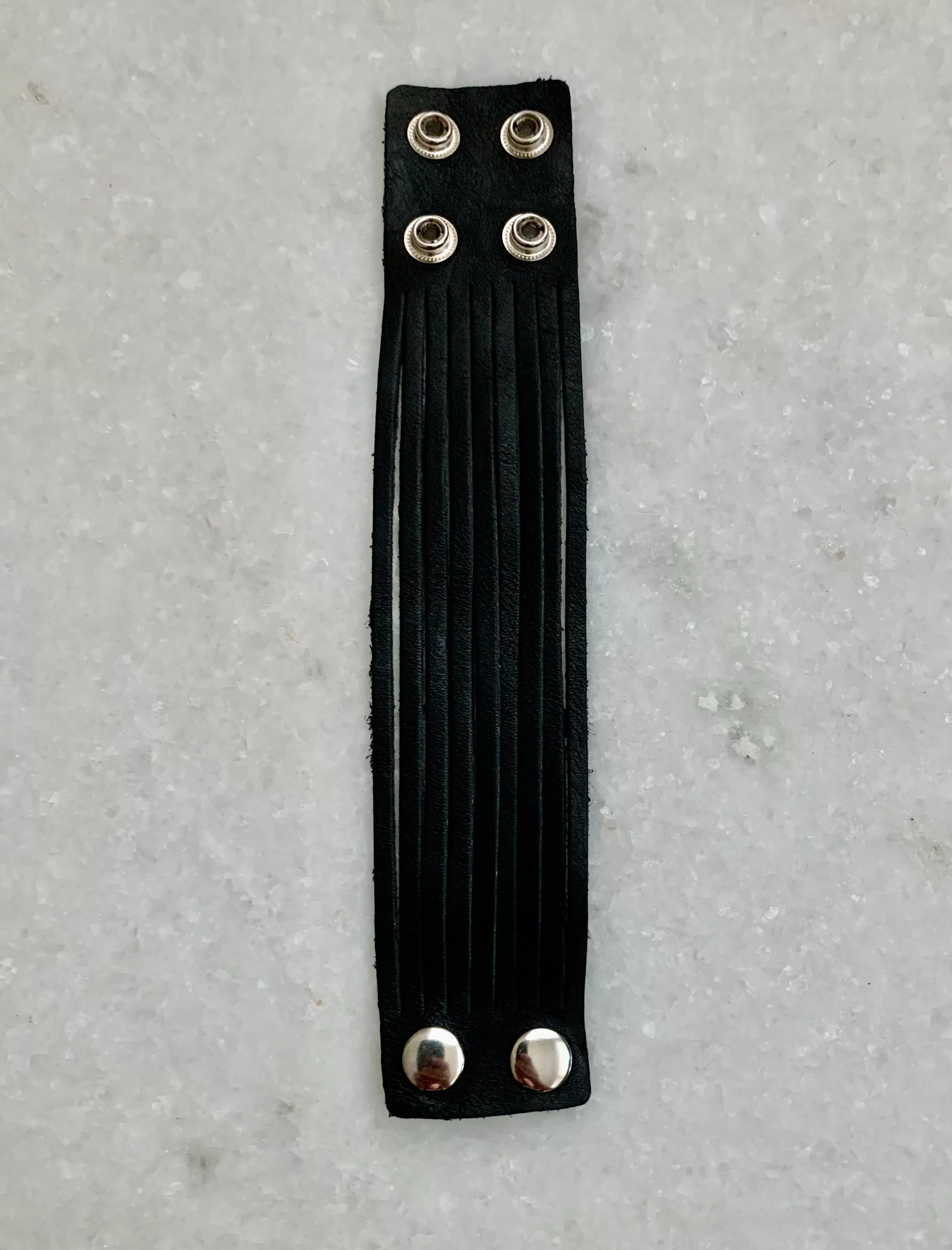 Black Leather Bracelet