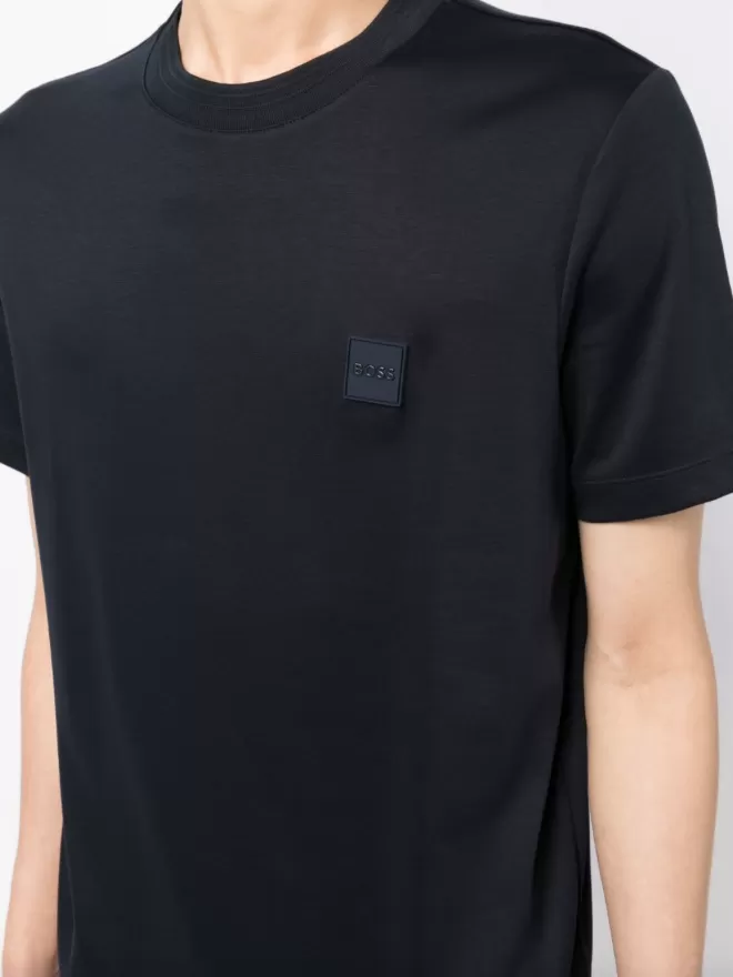 BOSS logo-appliqué cotton T-shirt