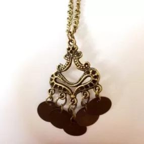 Brass Antique Charm Necklace