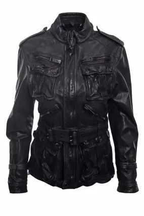 Burberry Prorsum Size 46 Leather Moto Jacket