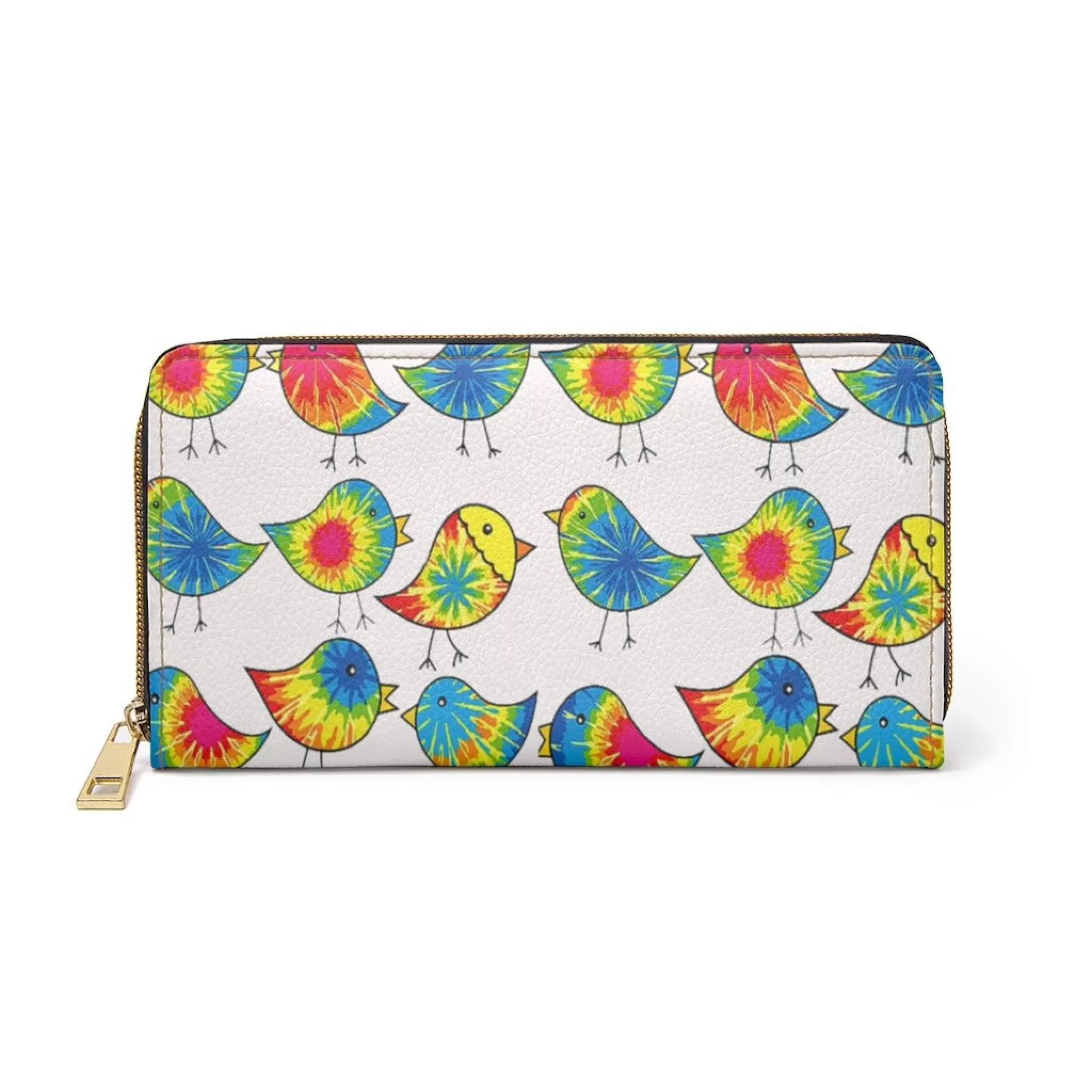 Bynelo Tie Dye Birdie Print Zipper Wallet