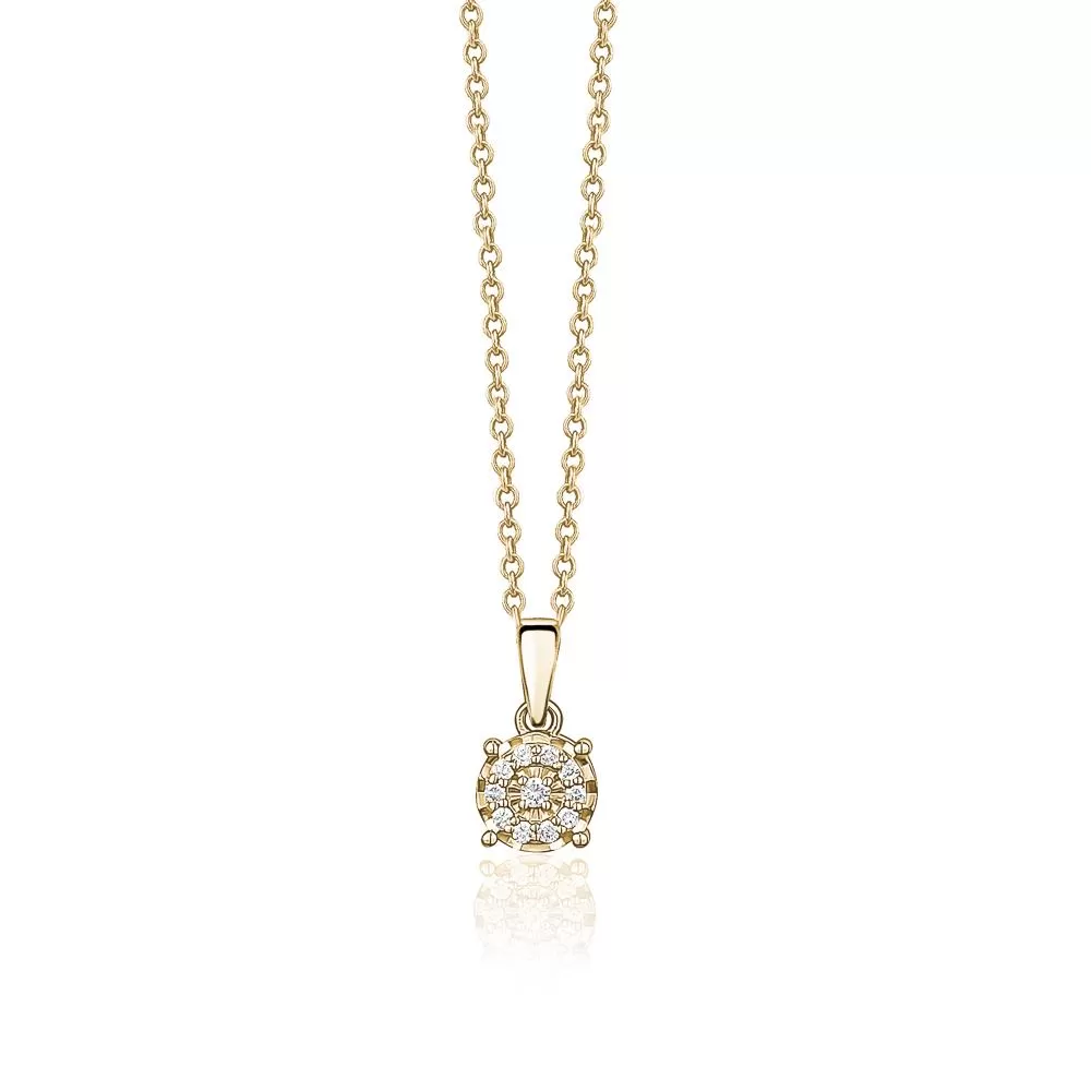 Cluster Diamond Necklace