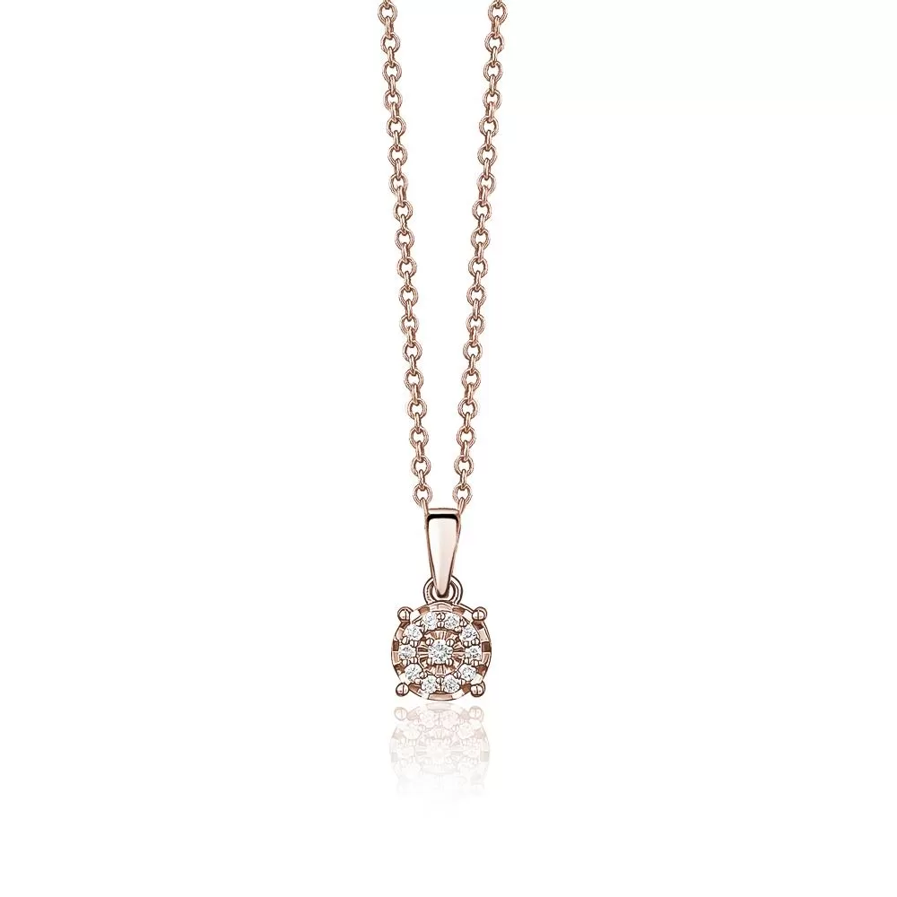 Cluster Diamond Necklace