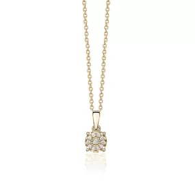 Cluster Diamond Necklace