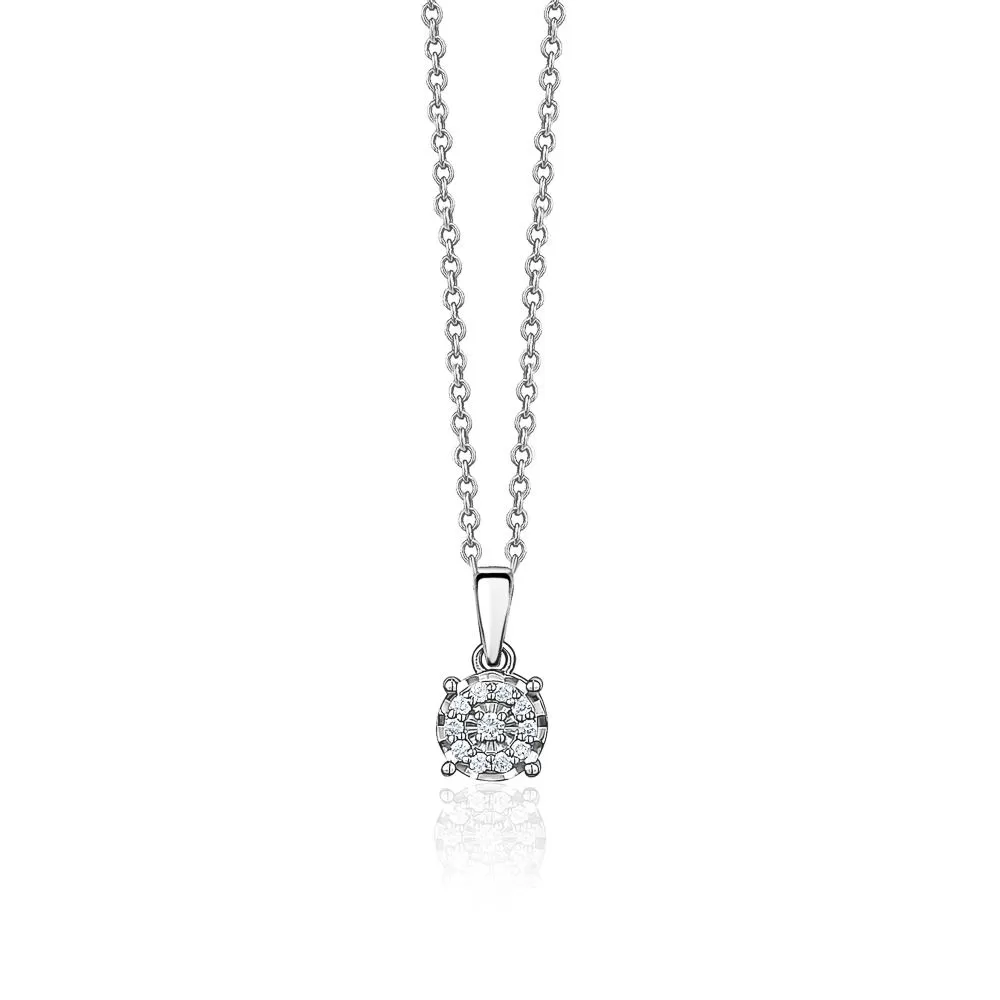 Cluster Diamond Necklace