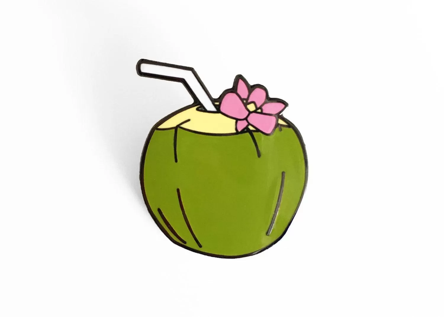 Coconut Enamel Pin