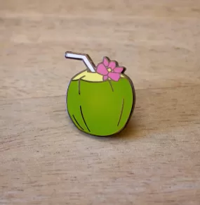 Coconut Enamel Pin