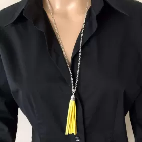 Colorful Long Tassel Necklace