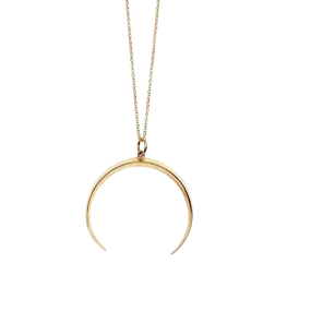 Crescent Moon Pendant Necklace