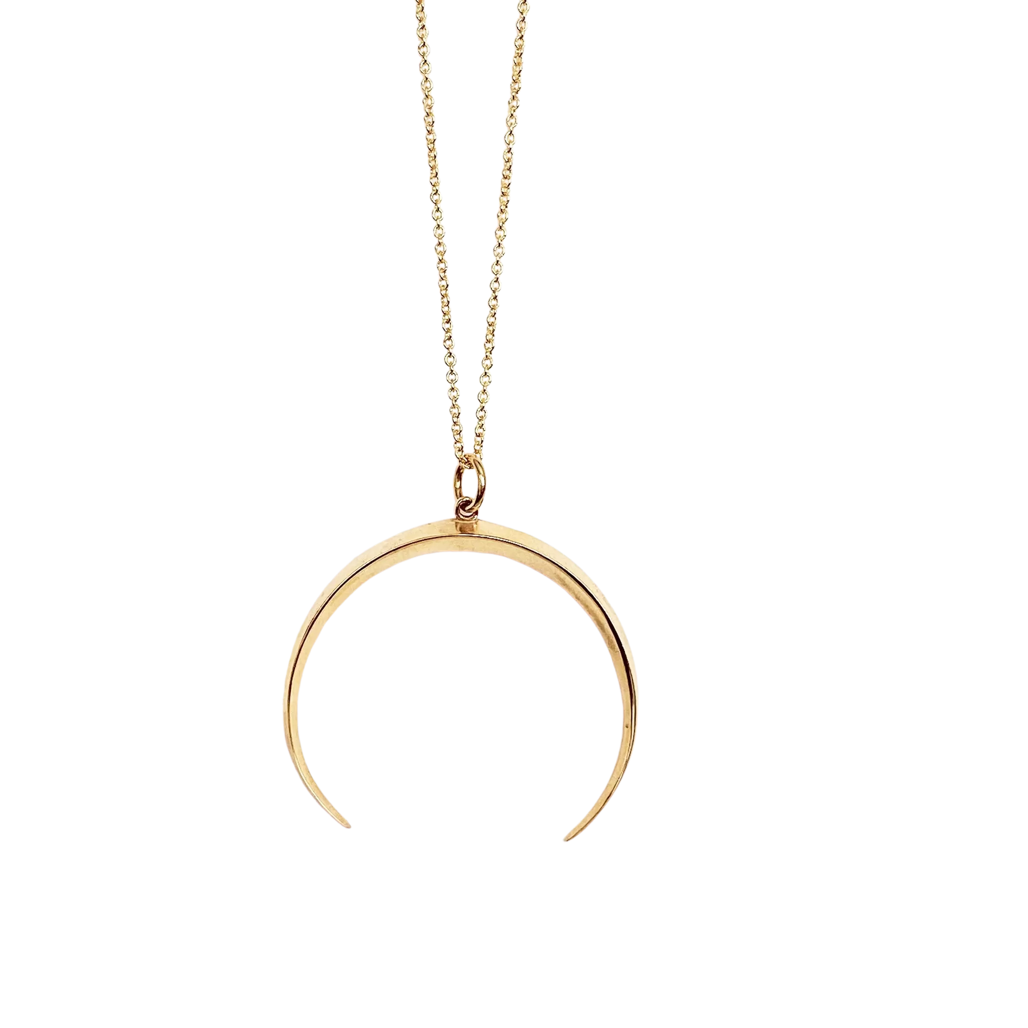 Crescent Moon Pendant Necklace