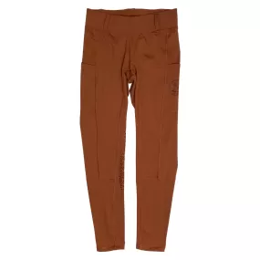 Equestriess Atelier 'Trews D' Sport' Tights in Rust - Women's XS