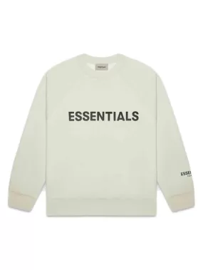 Fear Of God Essentials 3D Silicon Applique Crewneck Sage [FW20]