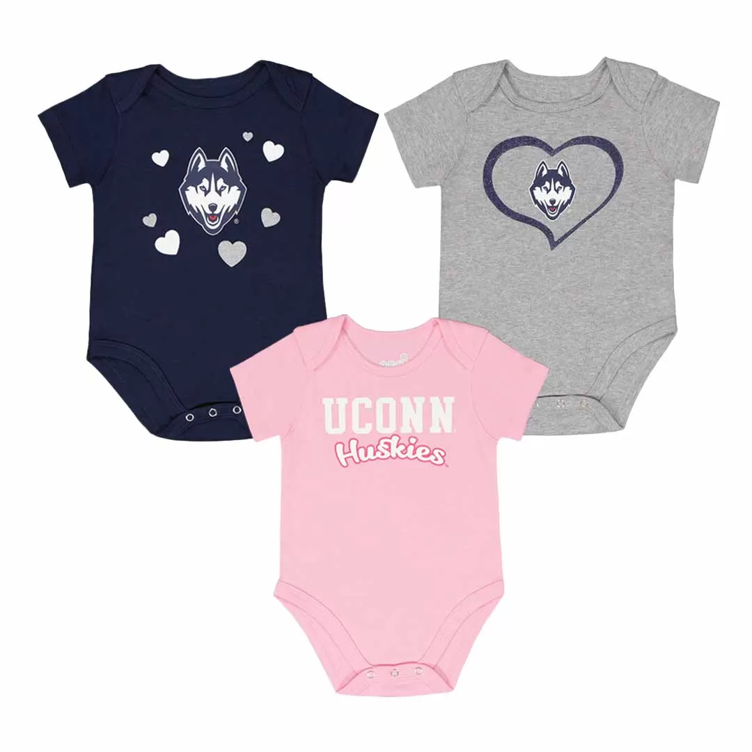 Girls' (Infant) UConn Huskies 3 Piece Champ Set (KZ415Z5 44)