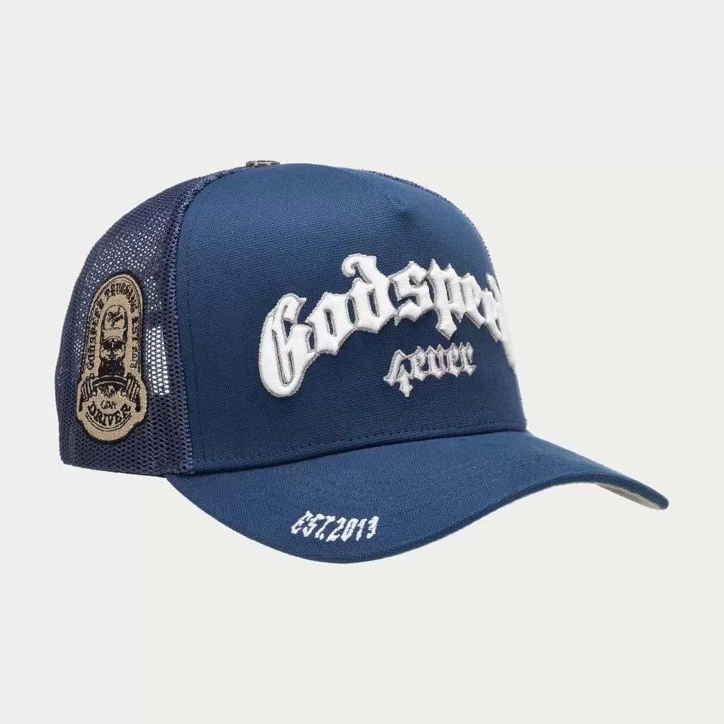 GODSPEED GS FOREVER TRUCKER HAT NAVY