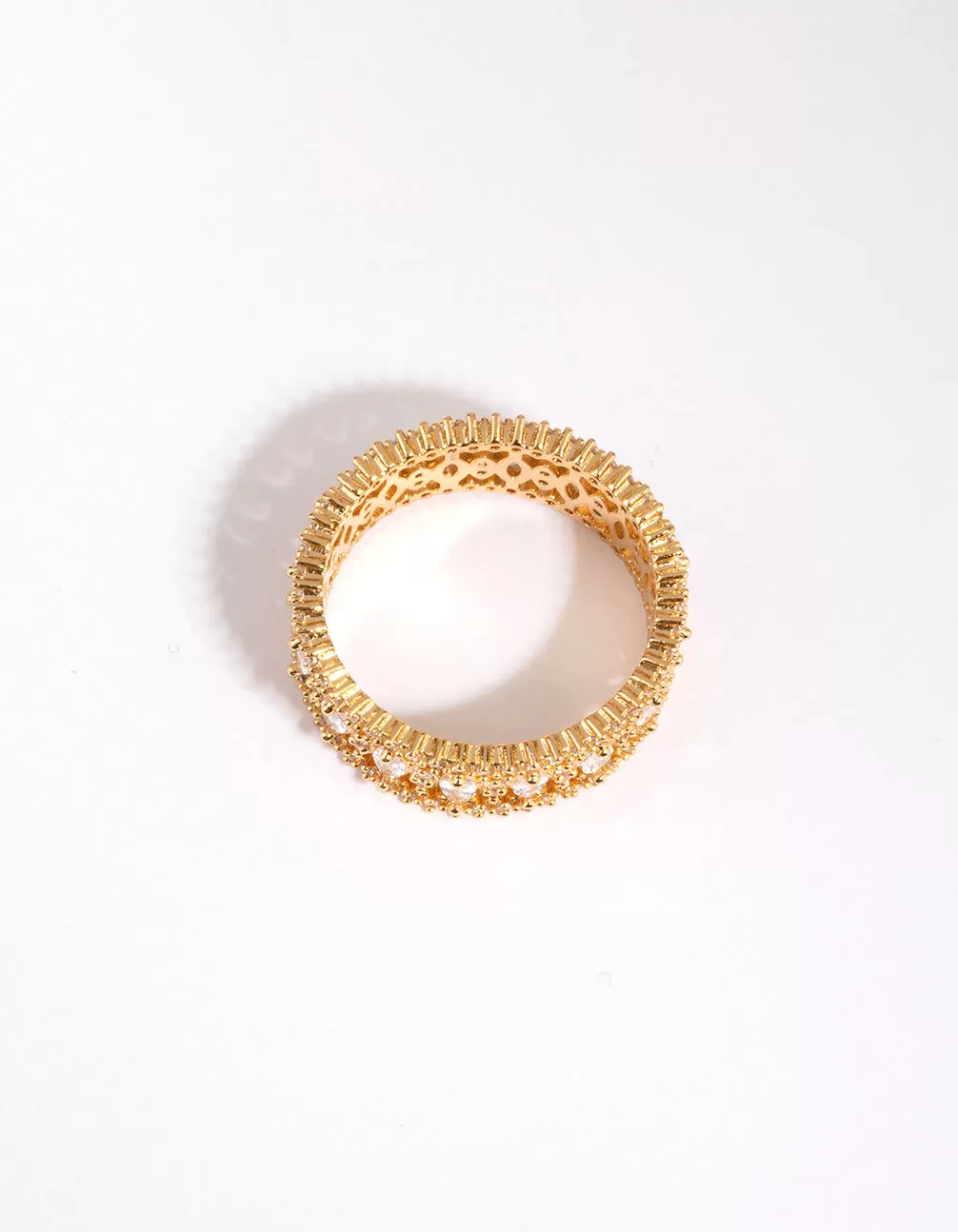 Gold Plated Ring with Cubic Zirconia