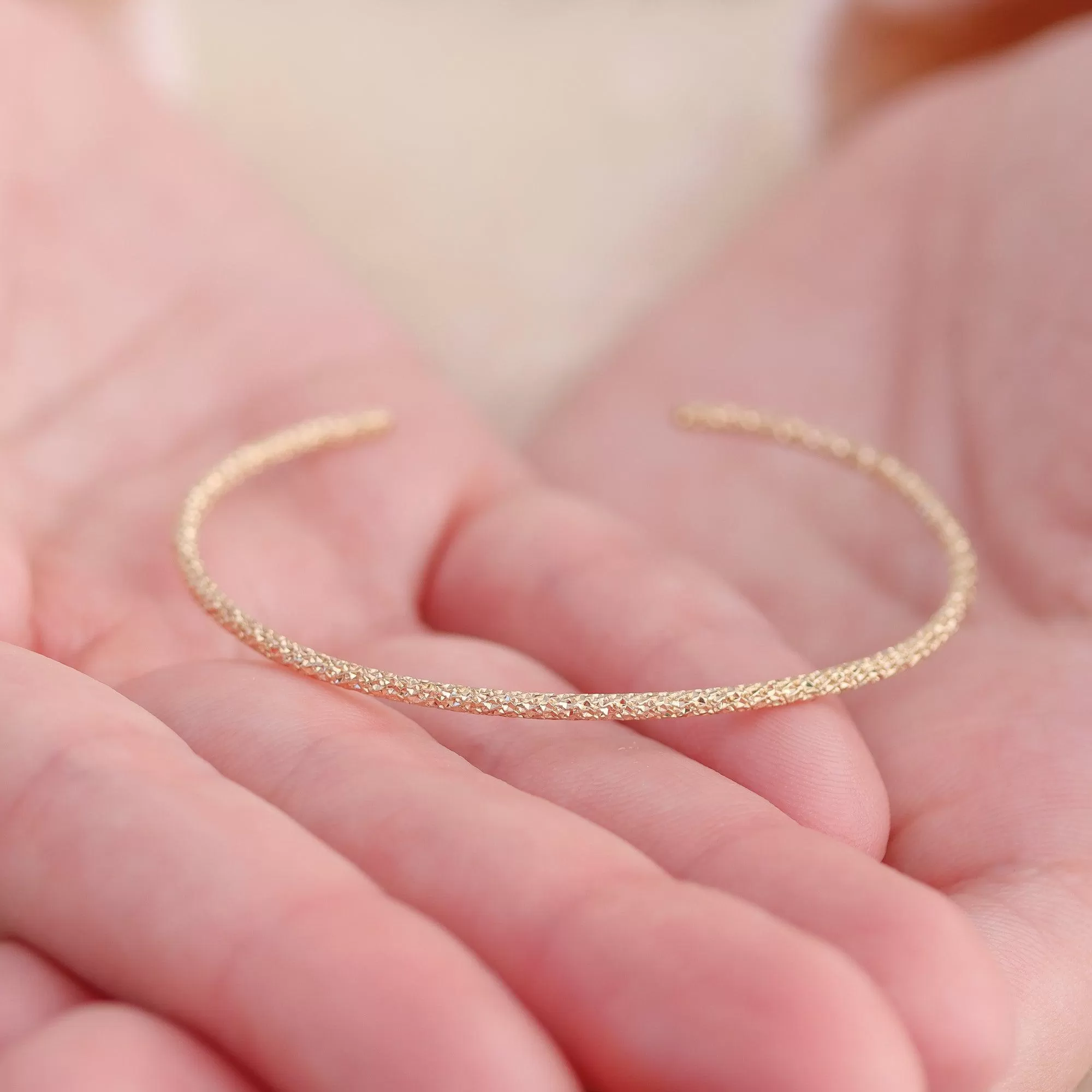 Gold Stardust Cuff Bracelet