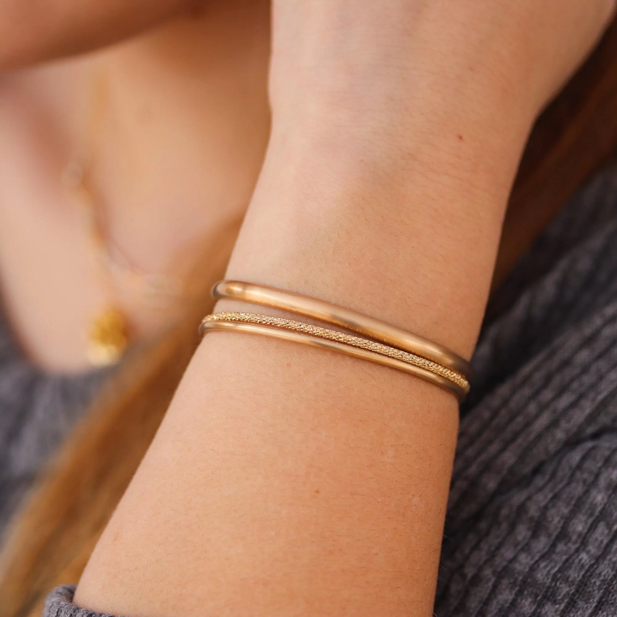 Gold Stardust Cuff Bracelet