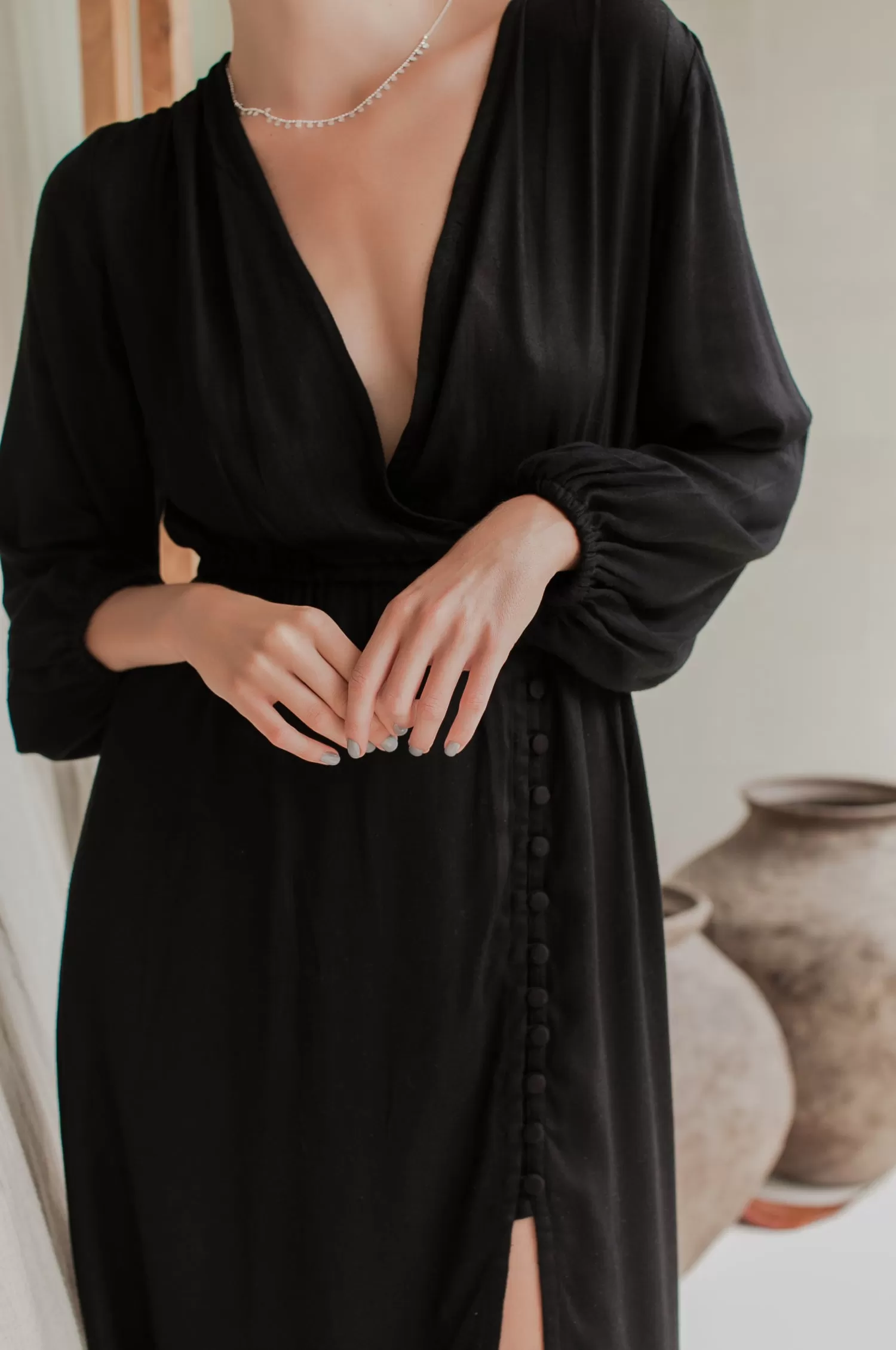 Greta Long Sleeve Midi Dress